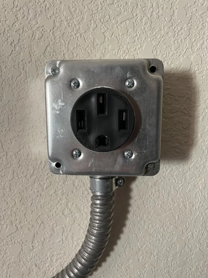 NEMA 14-50 outlet installed for Electrical Panel Upgrade in Port Lavaca